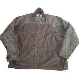 5.11 Tactical Series 3XL Black Fleece Jacket Full-Zip Utility Outdoor Coat